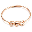 Pulseira com Pingente de Coração Personalizável Banhado a Ouro 18k