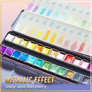 Kit Pintura Aquarela Metálica