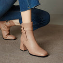 Arizona Bota Feminina Texana Western Cano Curto - Cáqui