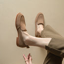 Roterdã Sapato Mocassim Feminino de Couro Suede