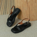 Ávila Sandália Feminina Plataforma Couro - Preto