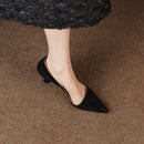 Marselha Sapato Feminino Salto Alto De Bico Fino - Preto