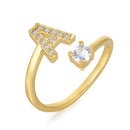 Anel Inicial do nome em Prata 925